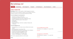 Desktop Screenshot of beredskap.no